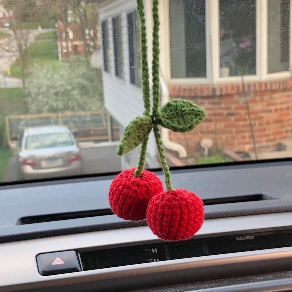 Amigurumi Cherries Car Rear View Mirror …